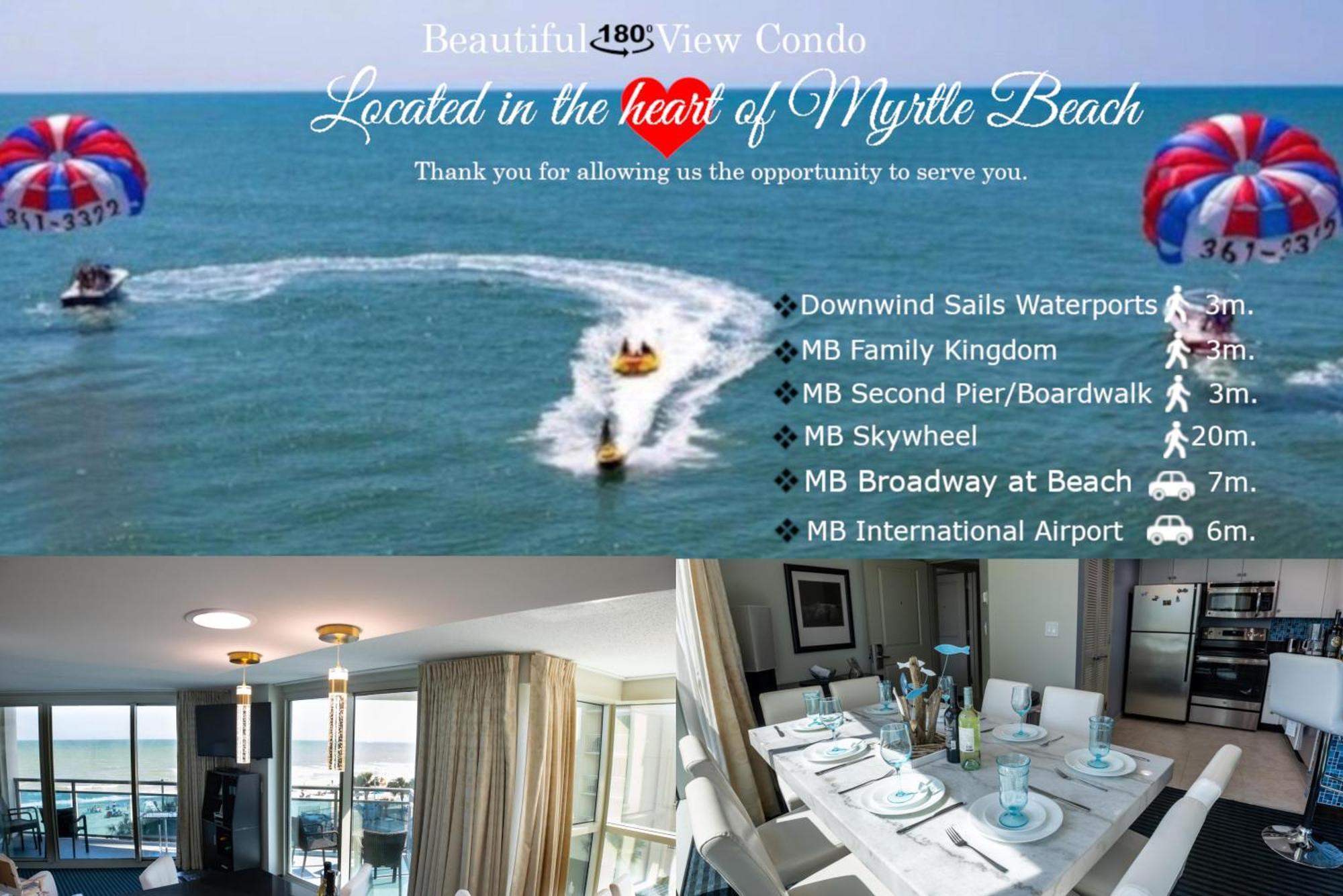 107 S Ocean Blvd, 0308 - Ocean Front Sleeps 6 Villa Myrtle Beach Exterior photo
